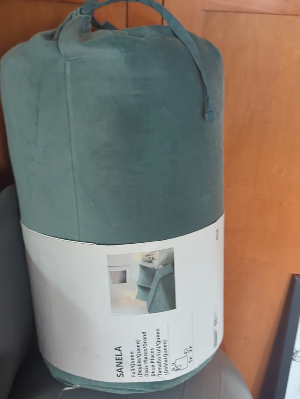 New IKEA SANELA Teal Comforter